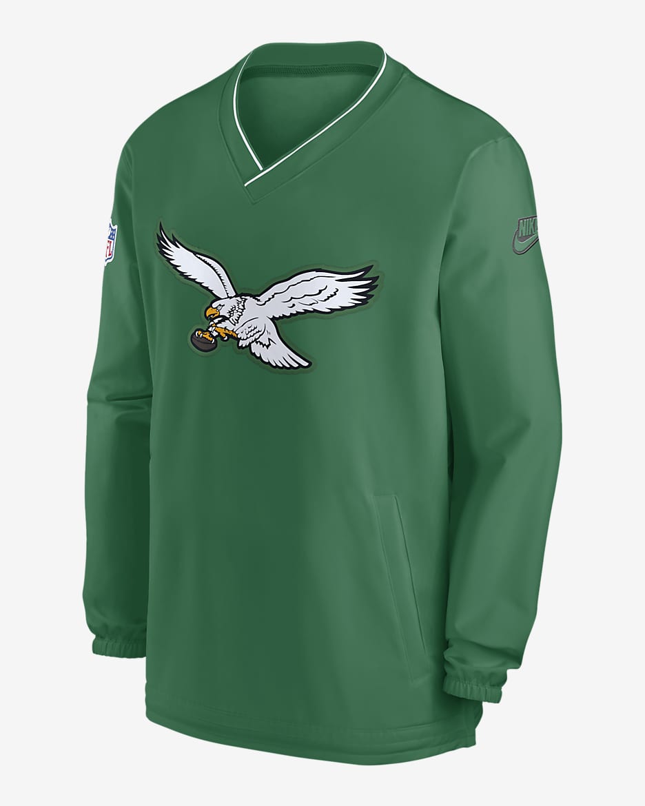 Philadelphia Eagles Logo Men s Nike NFL Long Sleeve Windshirt